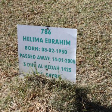 EBRAHIM Helima 1950-2005