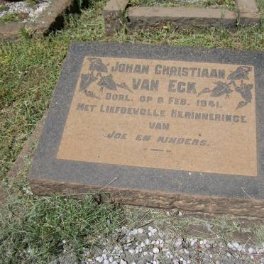 ECK Johan Christiaan, van -1941