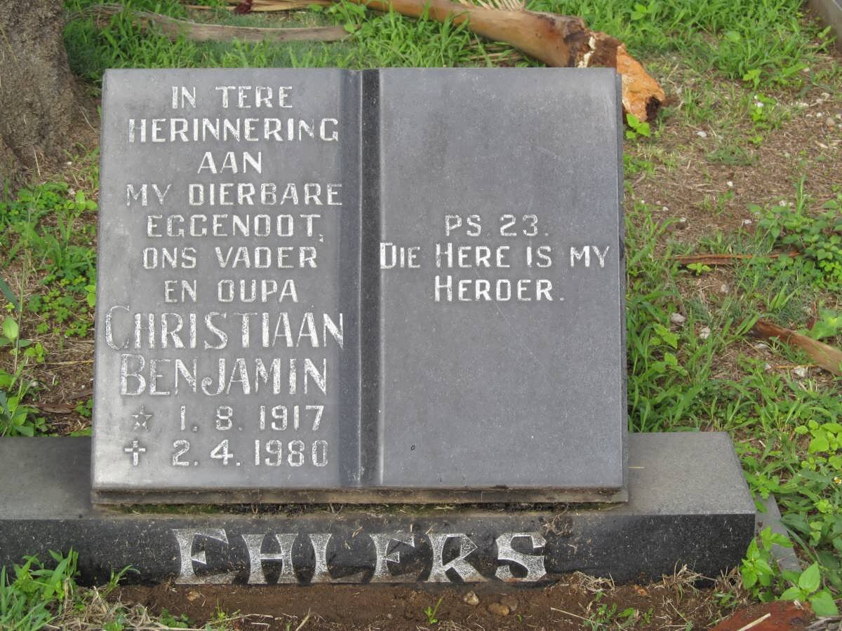 EHLERS Christiaan Benjamin 1917-1980