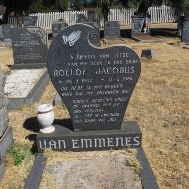 EMMENES Roelof Jacobus, van 1947-1985