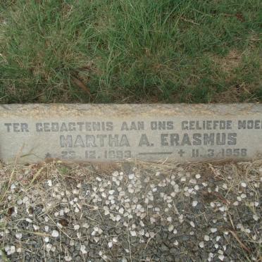ERASMUS Martha A. 1893-1958