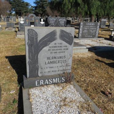 ERASMUS Hermanus Lambertus 1966-1989