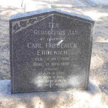 ERREWICH Carl Frederick 1920-1950