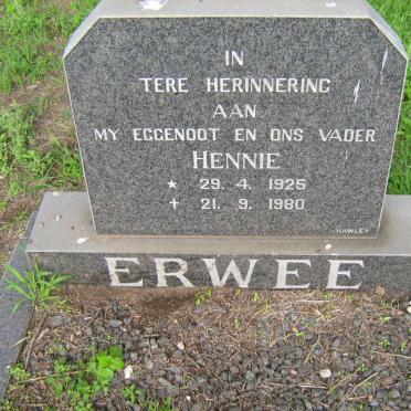 ERWEE Hennie 1925-1980