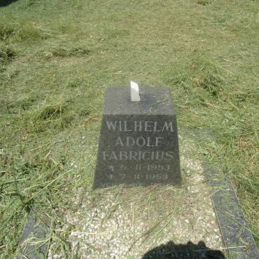 FABRICIUS Wilhelm Adolf 1953-1953