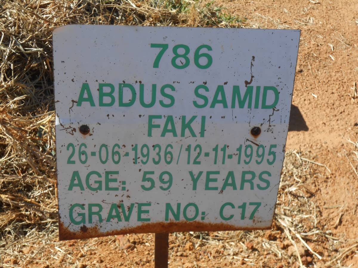 FAKI Abdus Samid 1936-1995