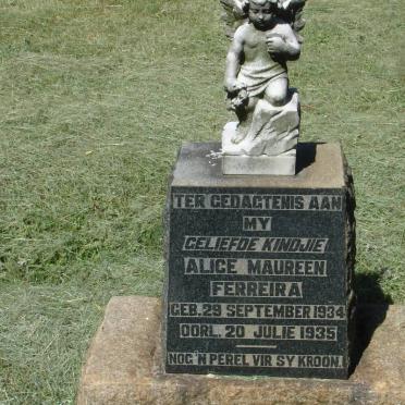 FERREIRA Alice Maureen 1934-1935