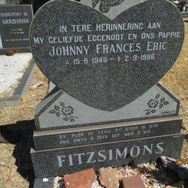 FITZSIMONS Johhny Frances Eric 1948-1986
