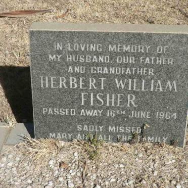 FISHER Herbert William -1964