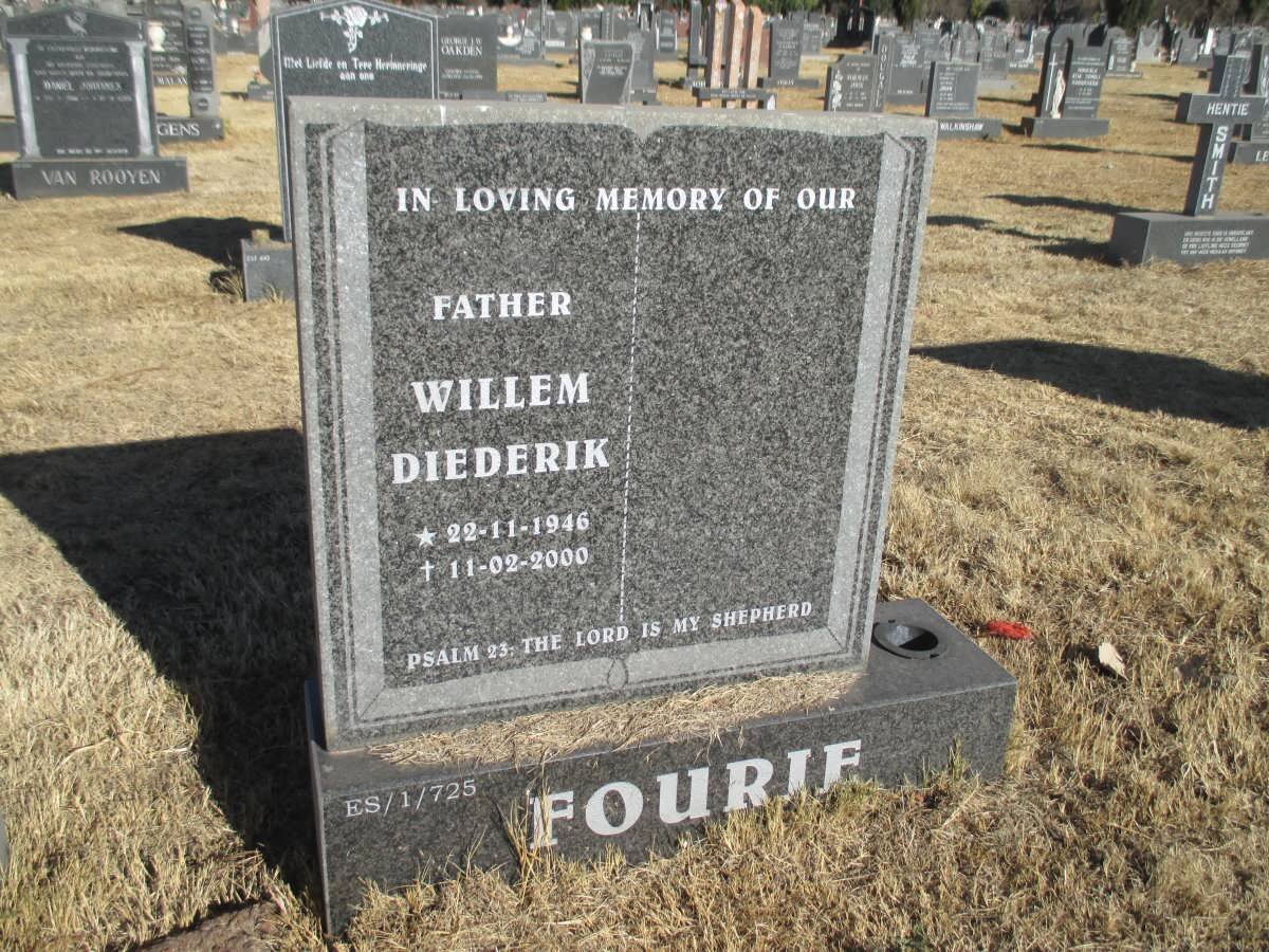 FOURIE Willem Diederik 1946-2000