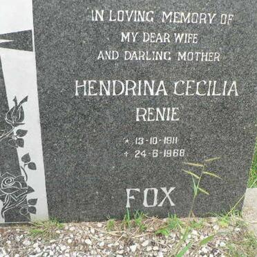 FOX Hendrina Cecilia 1911-1968