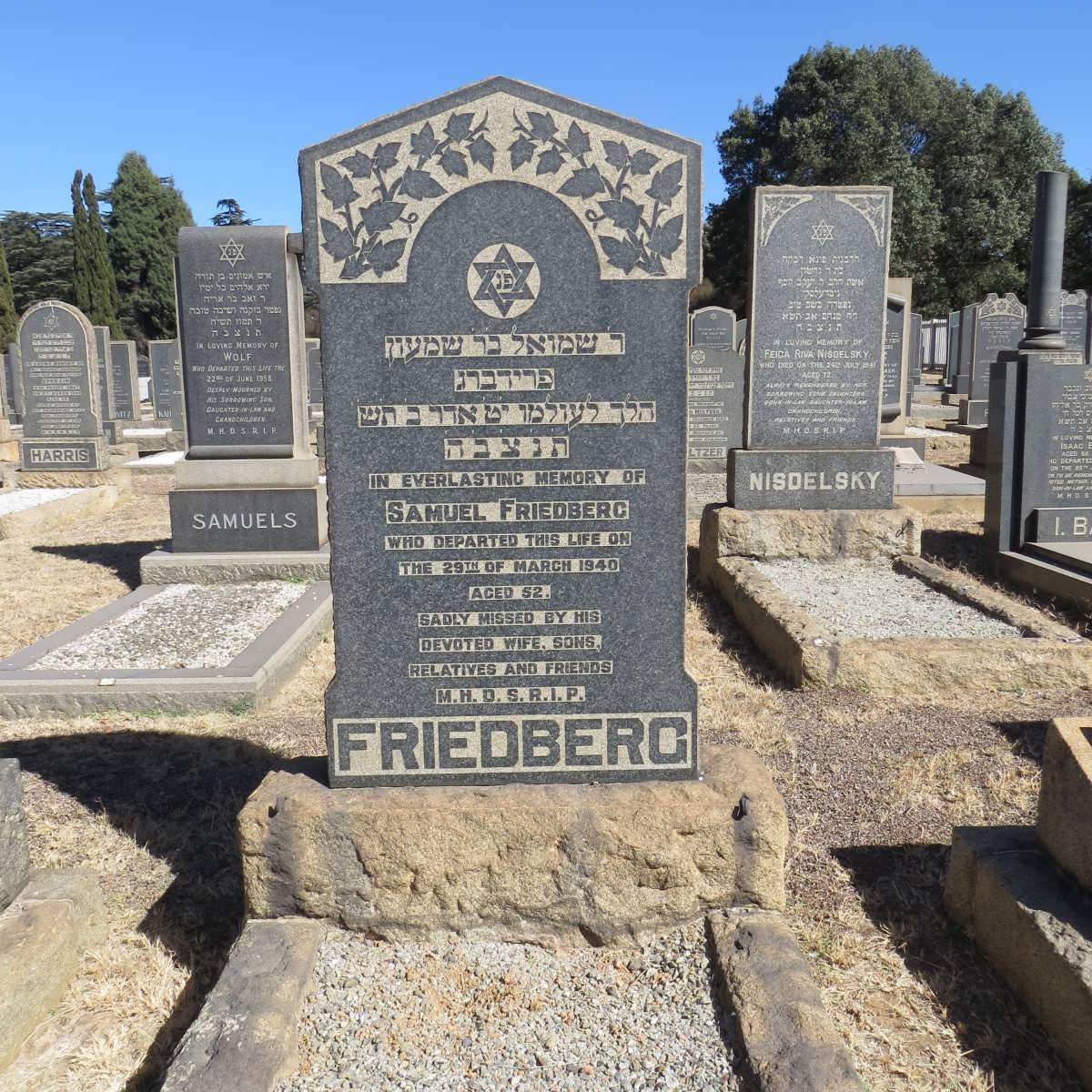 FRIEDBERG Samuel -1940