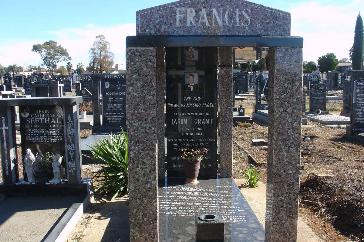 FRANCIS Jason Grant 198?-2004