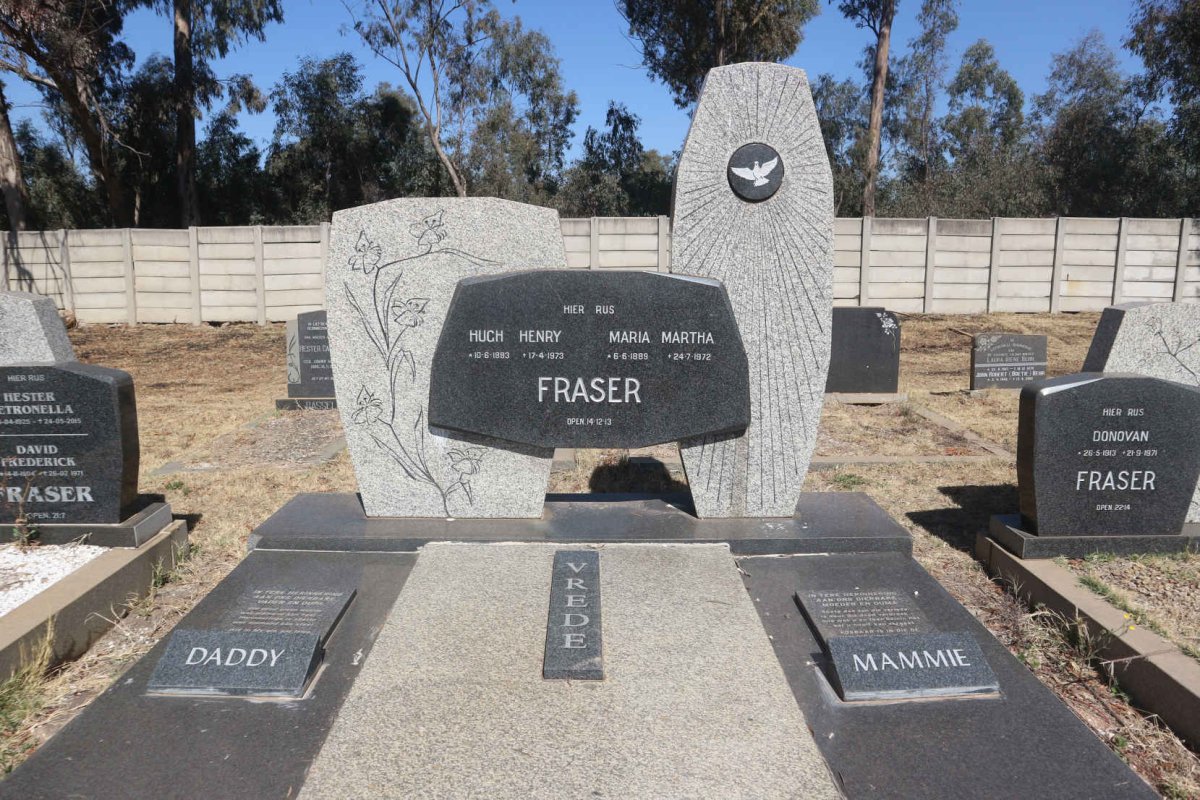 FRASER Hugh Henry 1883-1973 &amp; Maria Martha 1889-1972