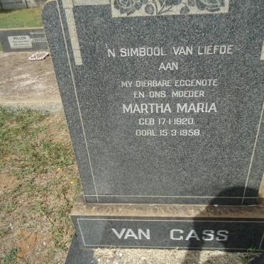 GASS Martha Maria, van 1920-1958