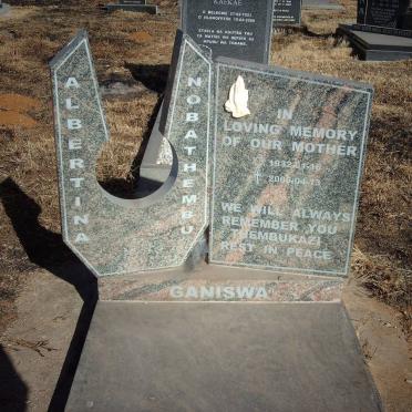 GANISWA Albertina Nobathembu 1932-2006