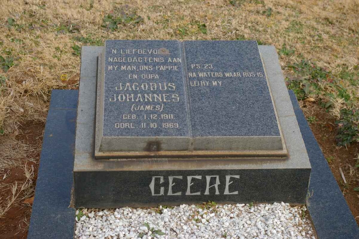 GEERE Jacobus Johannes 1911-1969