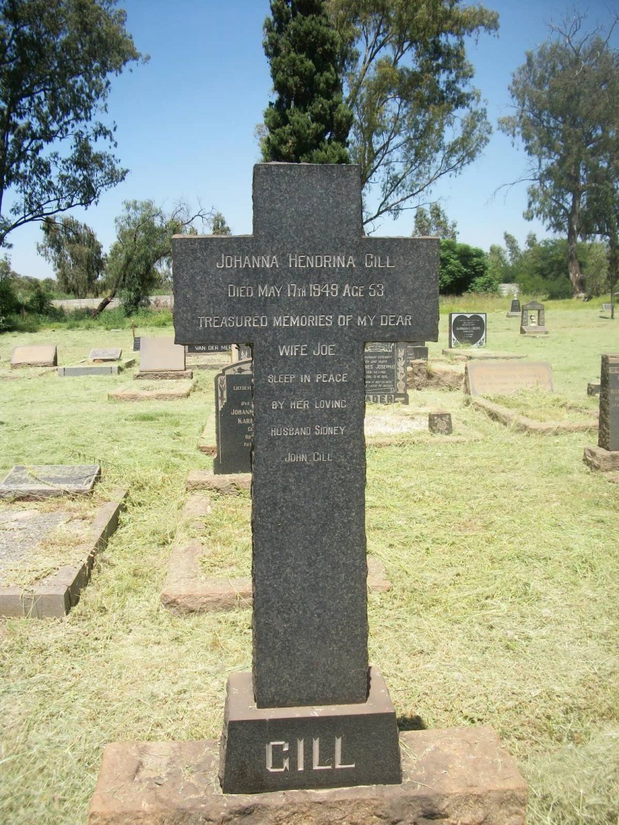 GILL Johanna Hendrina  -1949