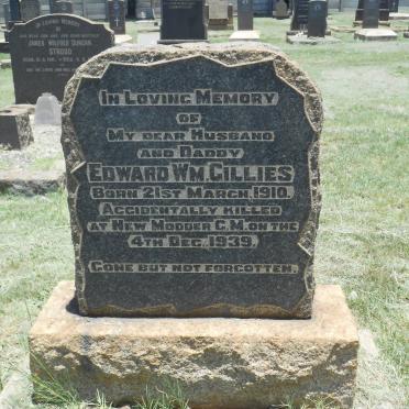 GILLIES Edward W M 1910-1939