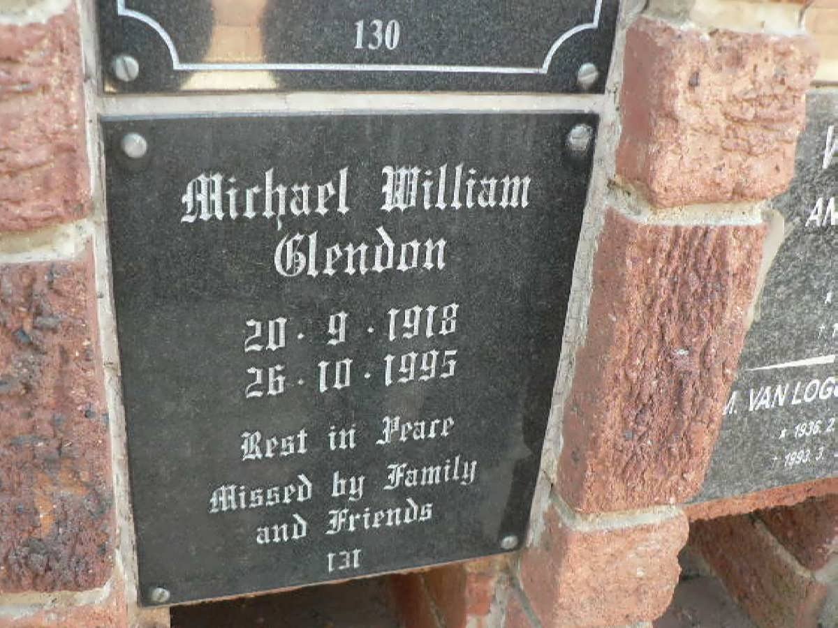 GLENDON Michael William 1918-1995