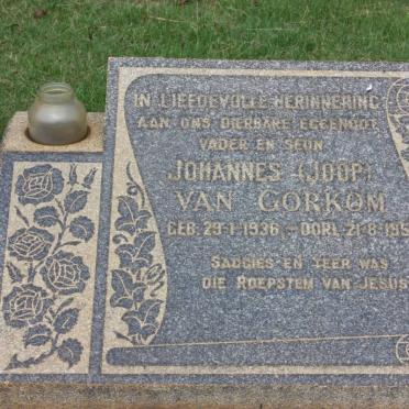 GORKOM Johannes, van 1936-1958