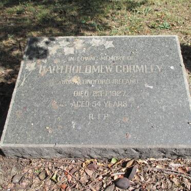 GORMLEY Bartholomew -1927