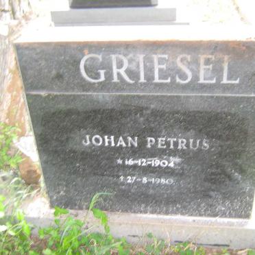 GRIESEL Johan Petrus 1904-1980