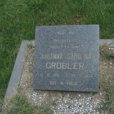 GROBLER Johanna Carolina 1918-1974