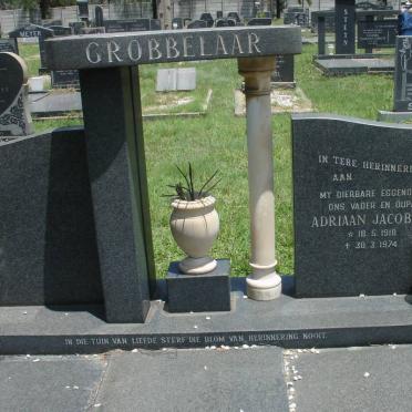 GROBBELAAR Adriaan Jacobus 1918-1974