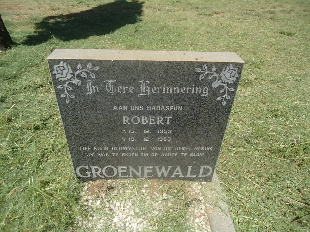 GROENEWALD Robert 1953-1953