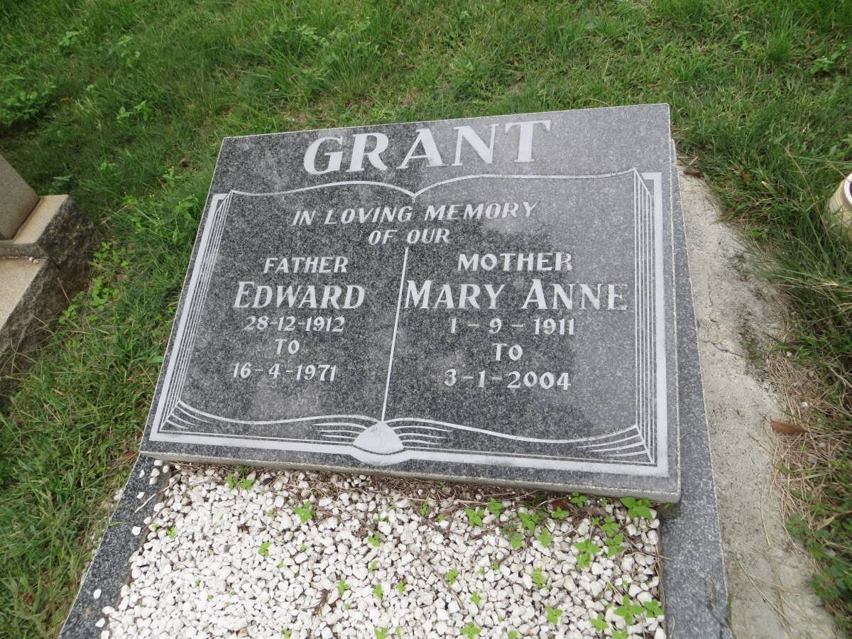 GRANT Edward 1912-1971 &amp; Mary Anne 1911-2004