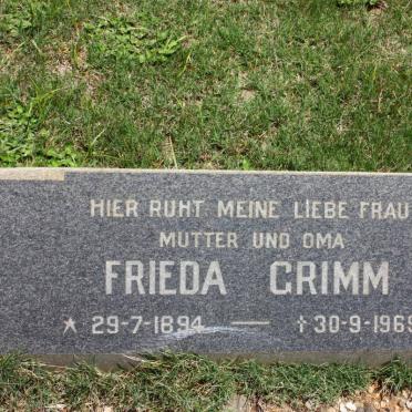 GRIMM Frieda 1894-1969