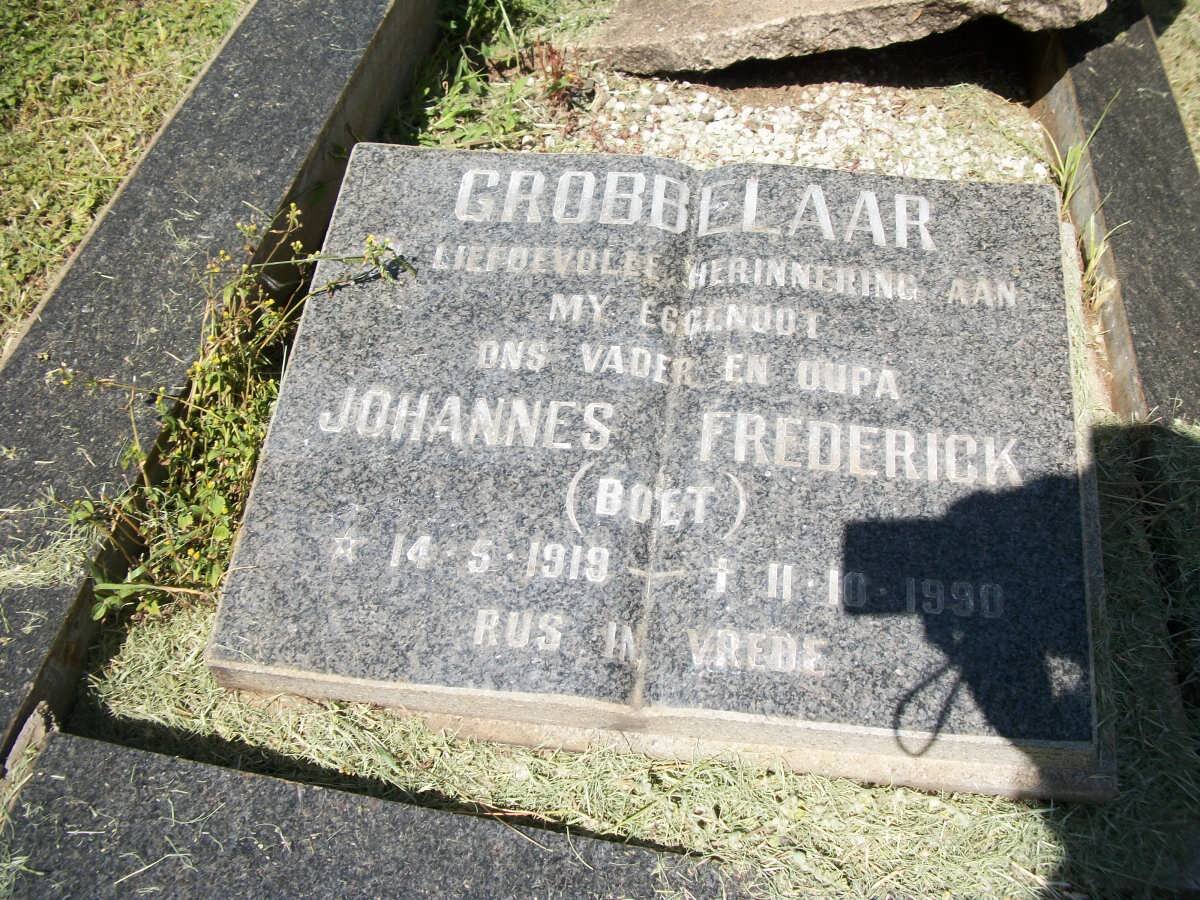 GROBBELAAR Johannes Frederick 1919-1990 &amp; Catharina Carolina Elizabeth 1887-1968