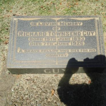 GUY Richard Townsend 1893-1926