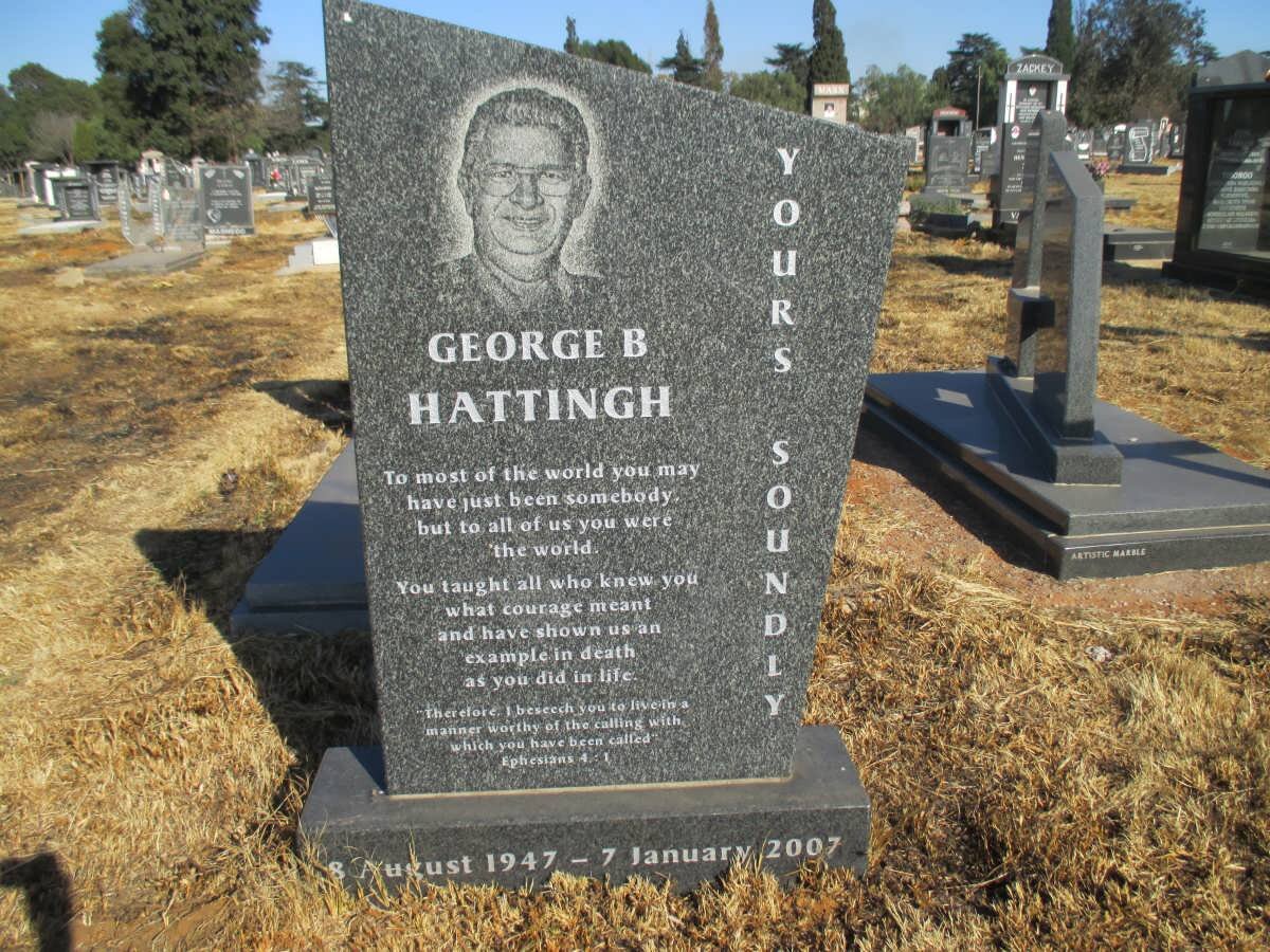 HATTINGH George B. 1947-2007
