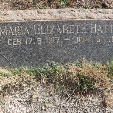 HATTINGH Maria Elizabeth 1917-1964