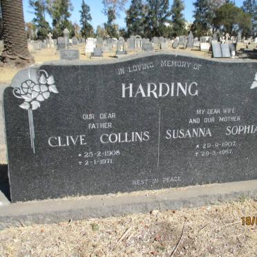 HARDING Clive Collins 1908-1971 &amp; Susanna Sophia 1907-1967