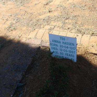 HASSEN Amina 1917-1997