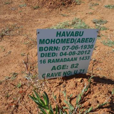 HAVABU Mohomed 1930-2012