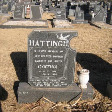 HATTINGH Cynthia 1961-1994