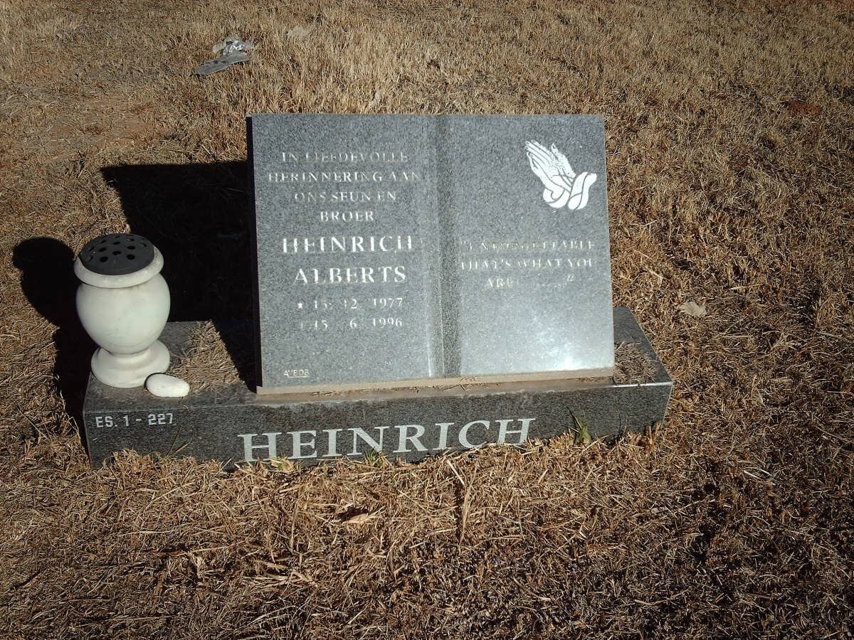 HEINRICH Heinrich Alberts 1927-1996