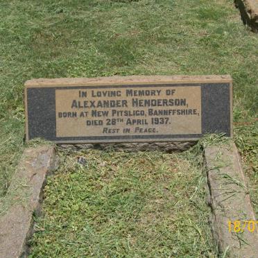 HENDERSON Alexander -1937