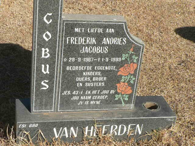 HEERDEN Frederik Andries Jacobus, van 1967-1999