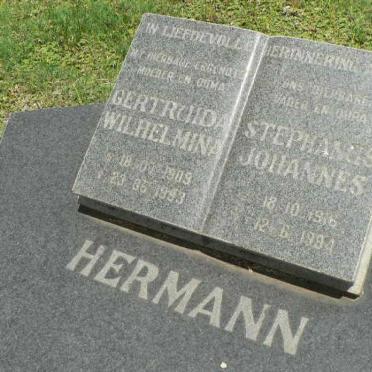 HERMANN Stephanus Johannes 1916-1994 &amp; Gertruida Wilhelmina 1909-1993