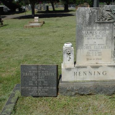 HENNING James C.S. -1979 &amp; Rachel Elizabeth MYNHARDT 1885-1967 :: MOORE Rachel Elizabeth nee HENNING 1914-1948