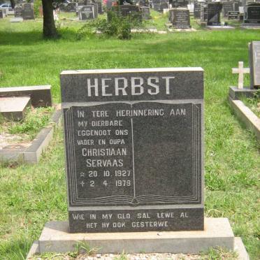HERBST Christiaan Servaas 1927-1979