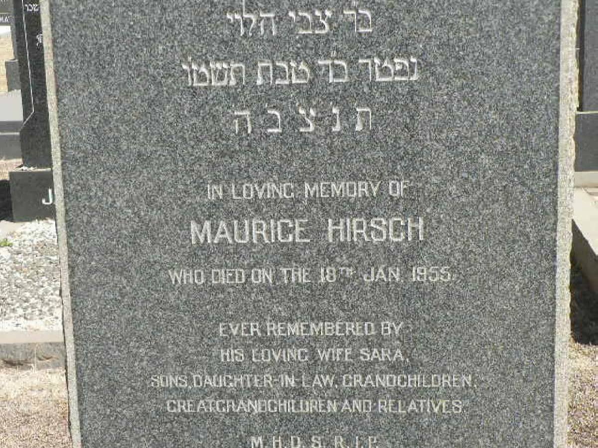 HIRSCH Maurice -1955