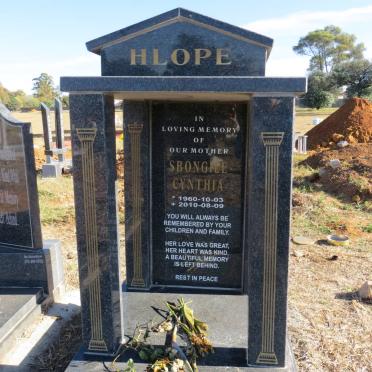 HLOPE Sbongile Cynthia 1960-2010