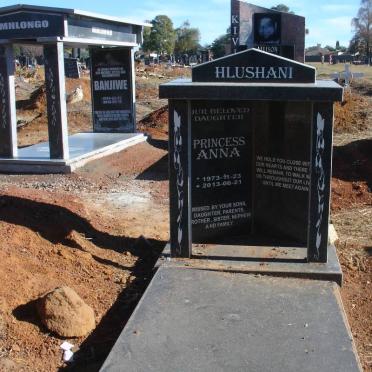 HLUSHANI Princess Anna 1973-2013