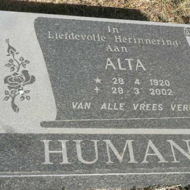 HUMAN Alta 1920-2002